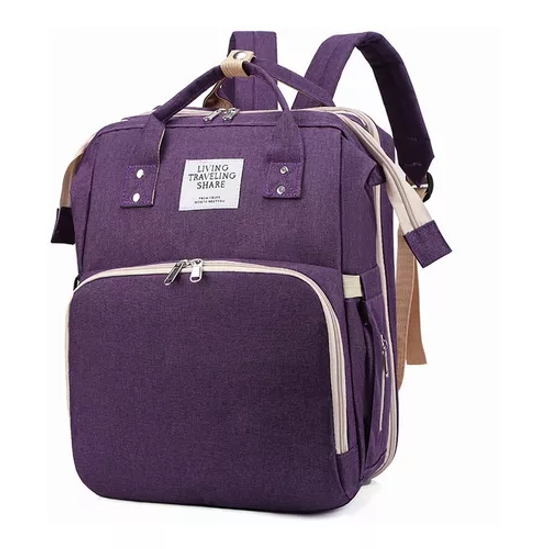 Mochila Panalera Cuna Impermeable Multifunción Bebe Viaje 5