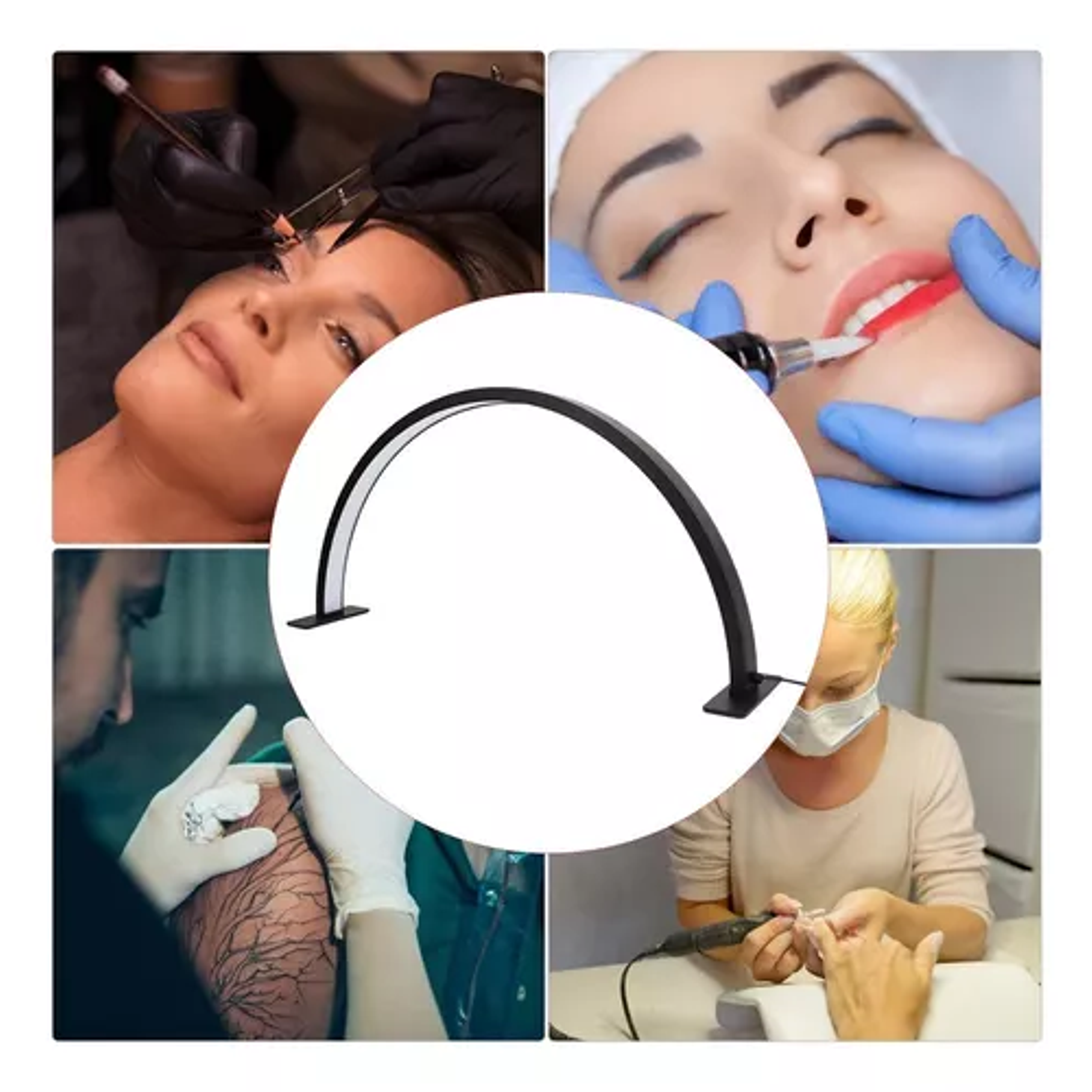 Lampara Luz De Escritorio Mesa Estetica Tatuaje Uñas 50w Led 3