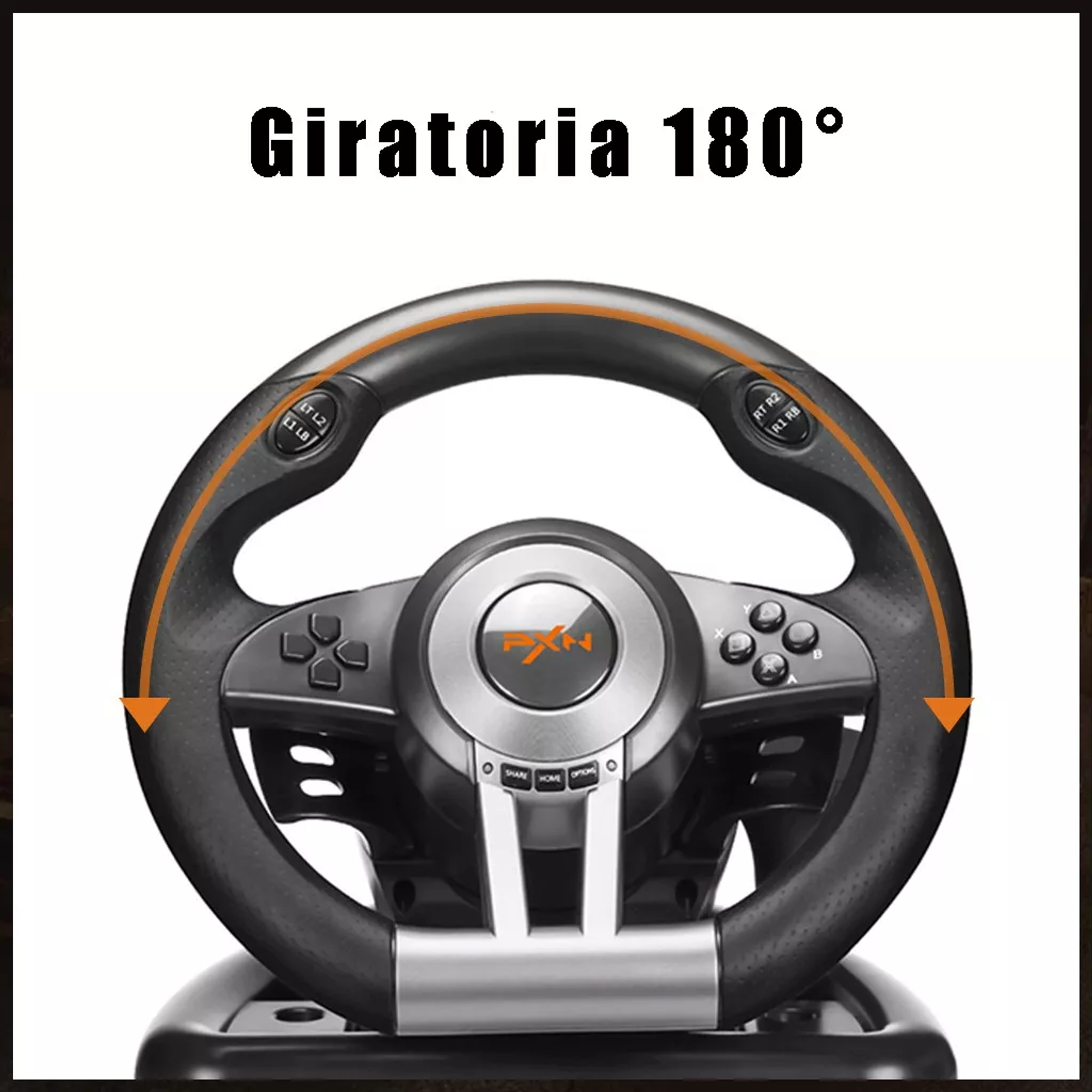 Volante De Juego V3 Pedales, Palanca Carreras Ps4 Xbox Pc 4