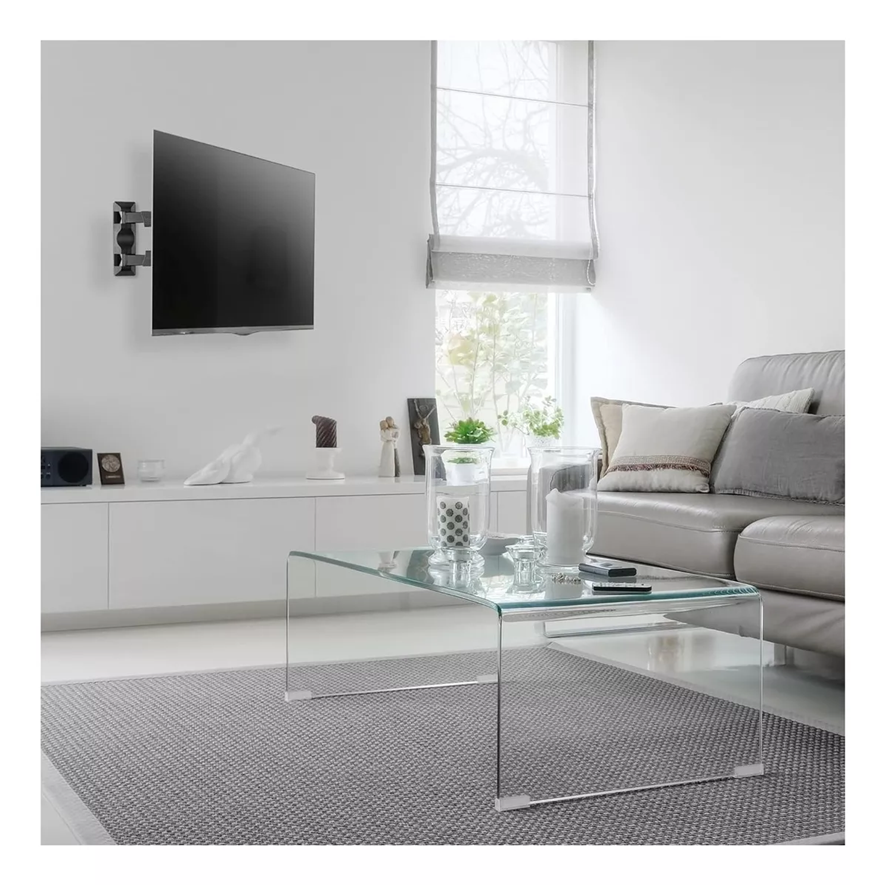 Soporte De Tv Base Televisor Giratoria Plegable 32 - 55 Negro 6