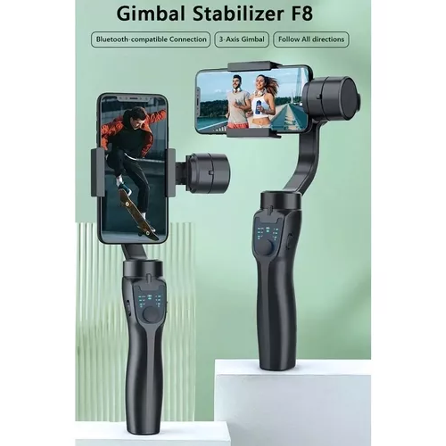 Estabilizador Gimbal 3 Axis Celular Steadycam iPhone Samsung Color Negro 8