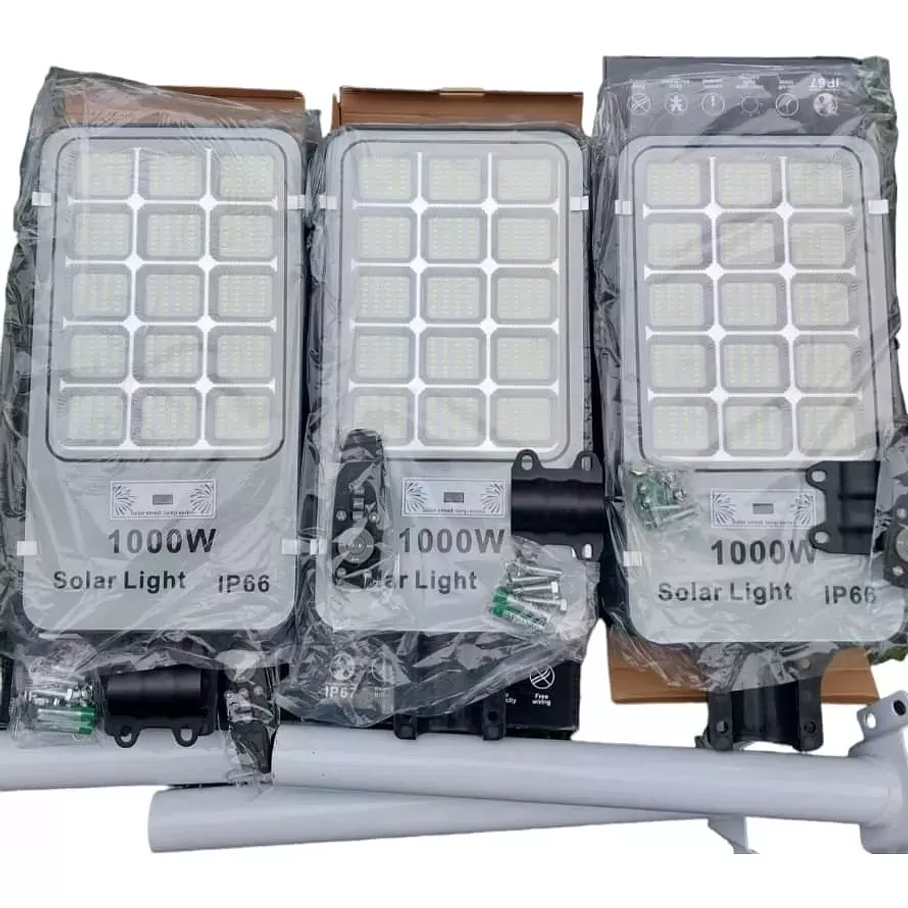 Foco Solar 1000 Whatts Con Sensor De Movimiento Ip66 6