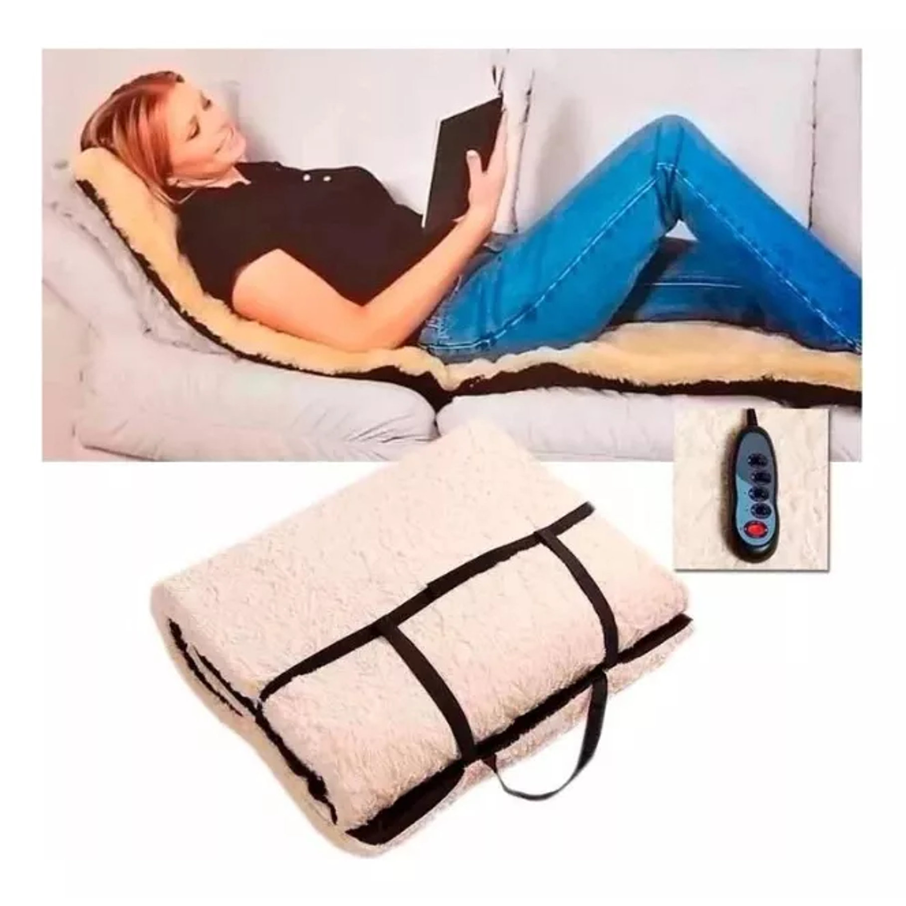 Colchonetas Masajeadora Masaje Portátil Chiporro Calefaccion 2