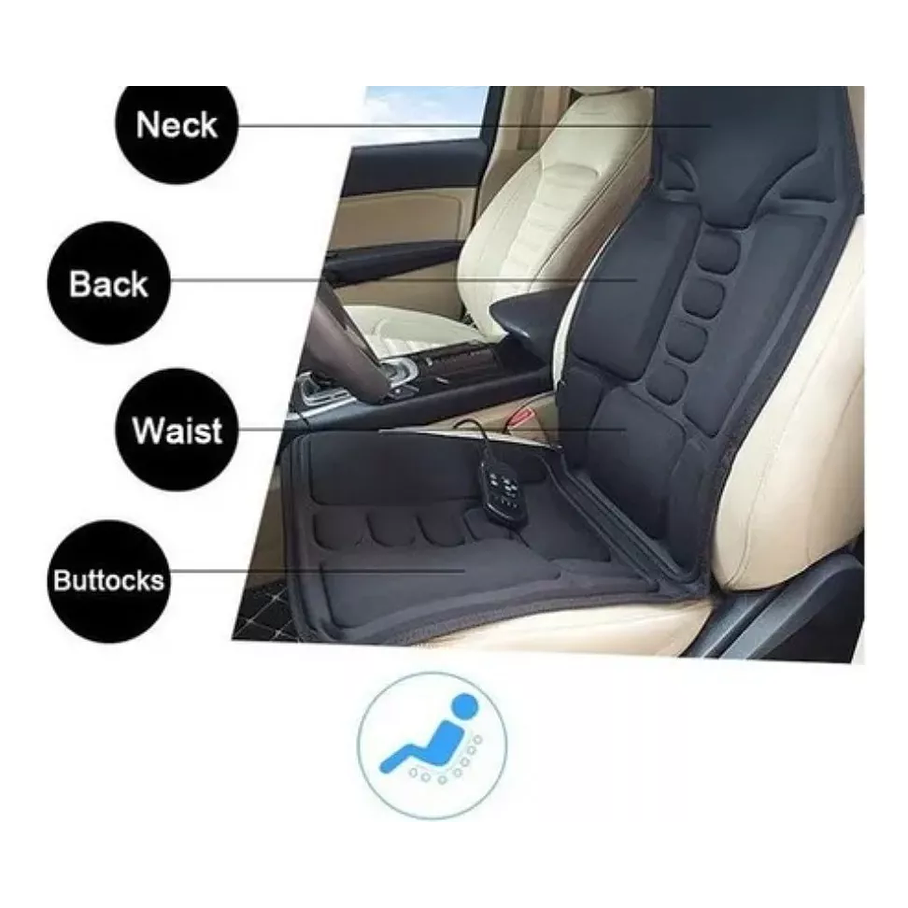Asiento Masajeador Cojin Masaje Espalda Auto, Casa U Oficina 4