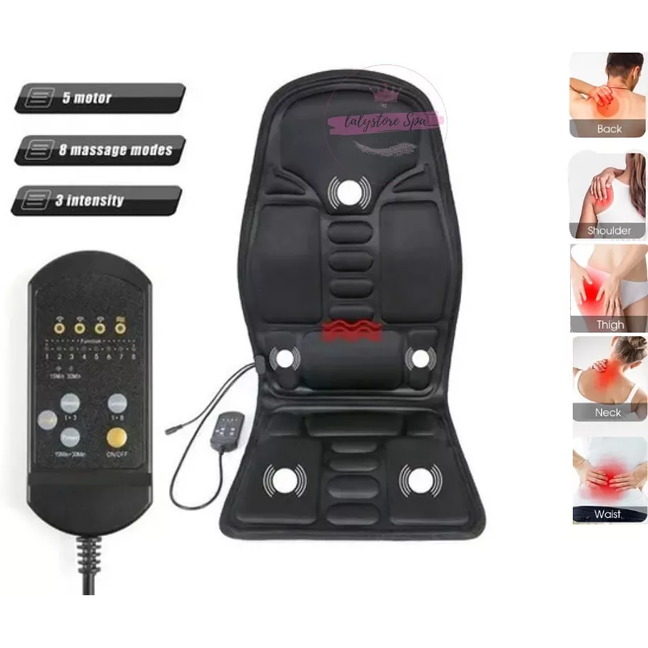 Asiento Masajeador Cojin Masaje Espalda Auto, Casa U Oficina 5