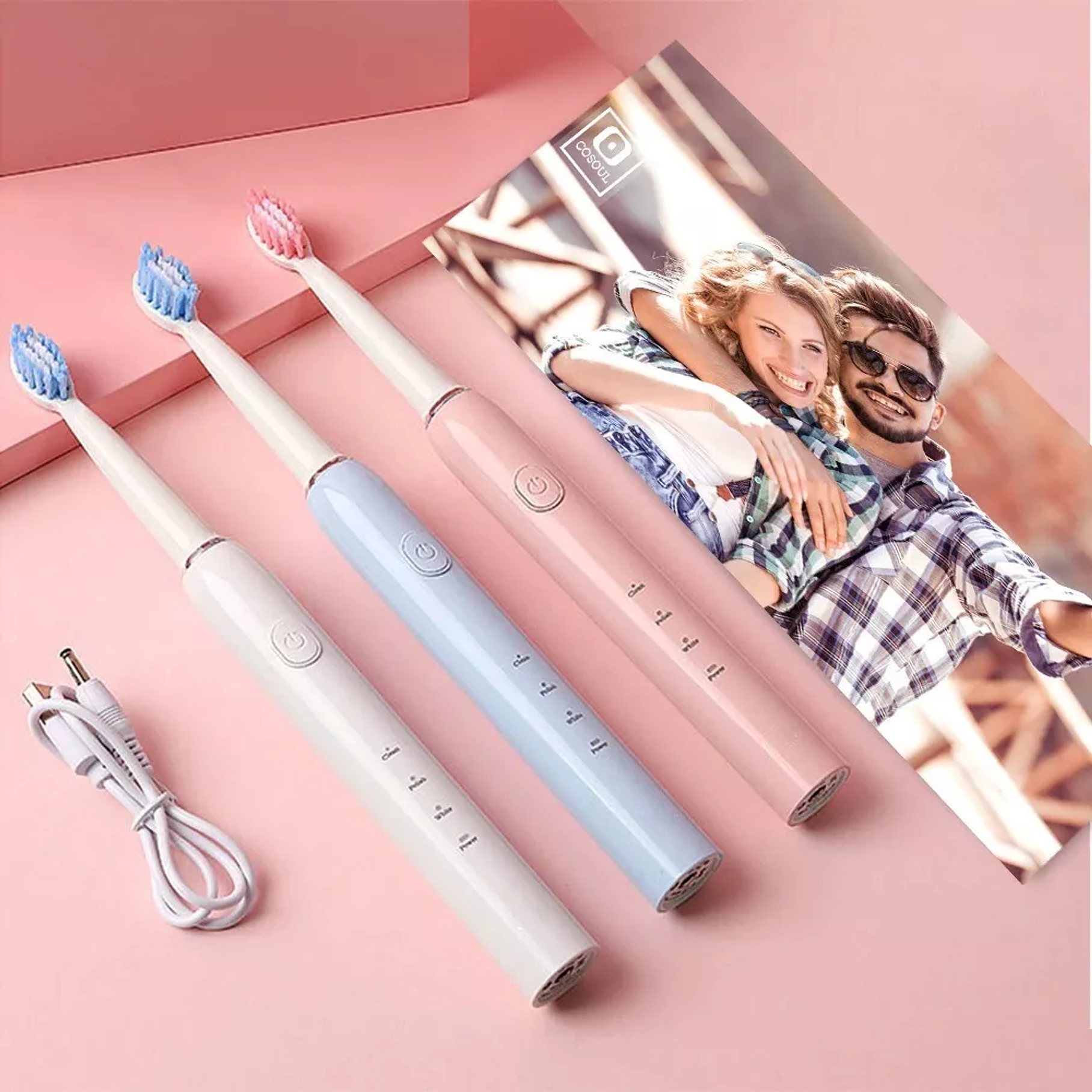 Cepillo Dientes Eléctrico Recargable Usb Limpieza  8