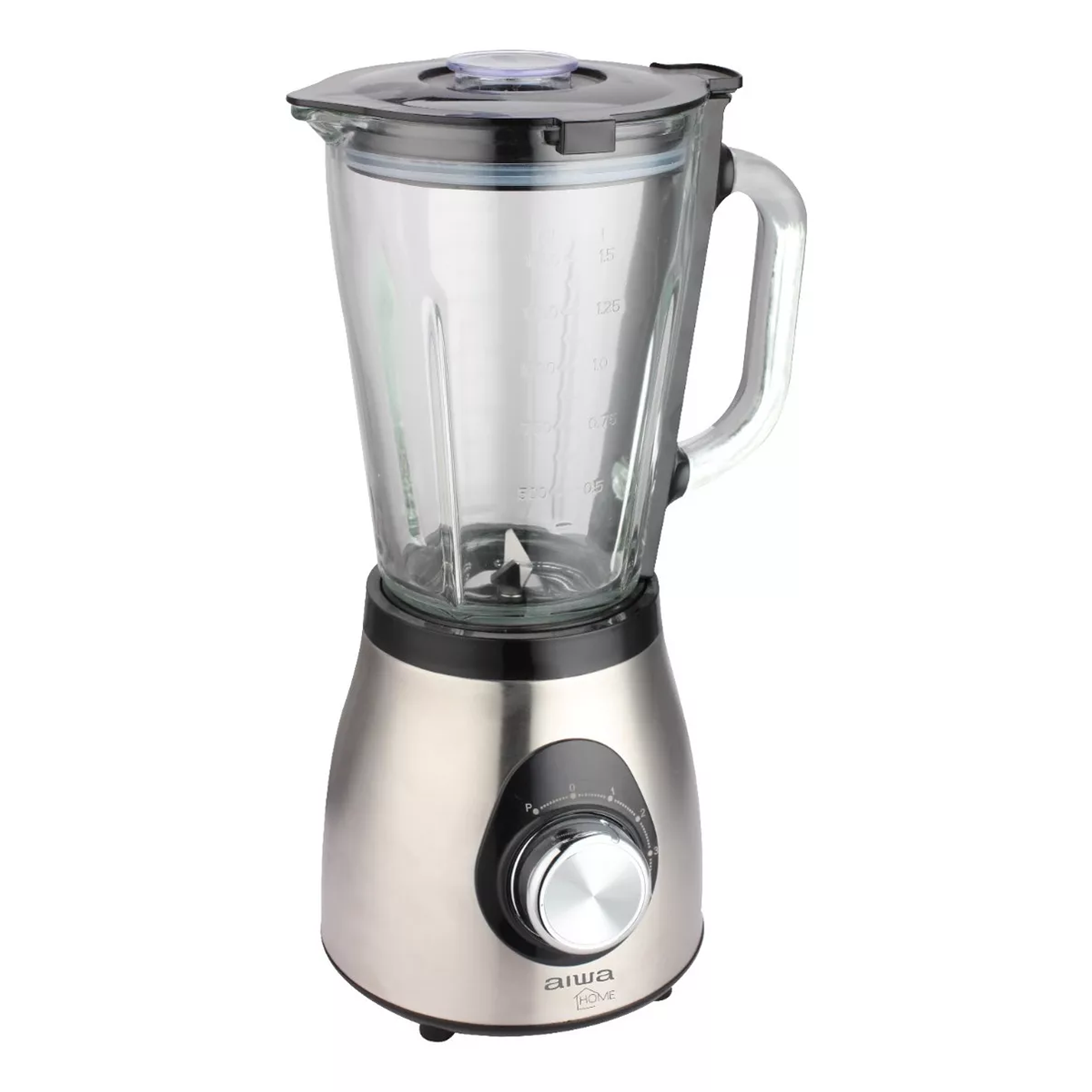 Licuadora De Pie Aiwa Acero Inoxidable 1.5l Pica Hielo 500w Color Gris 1