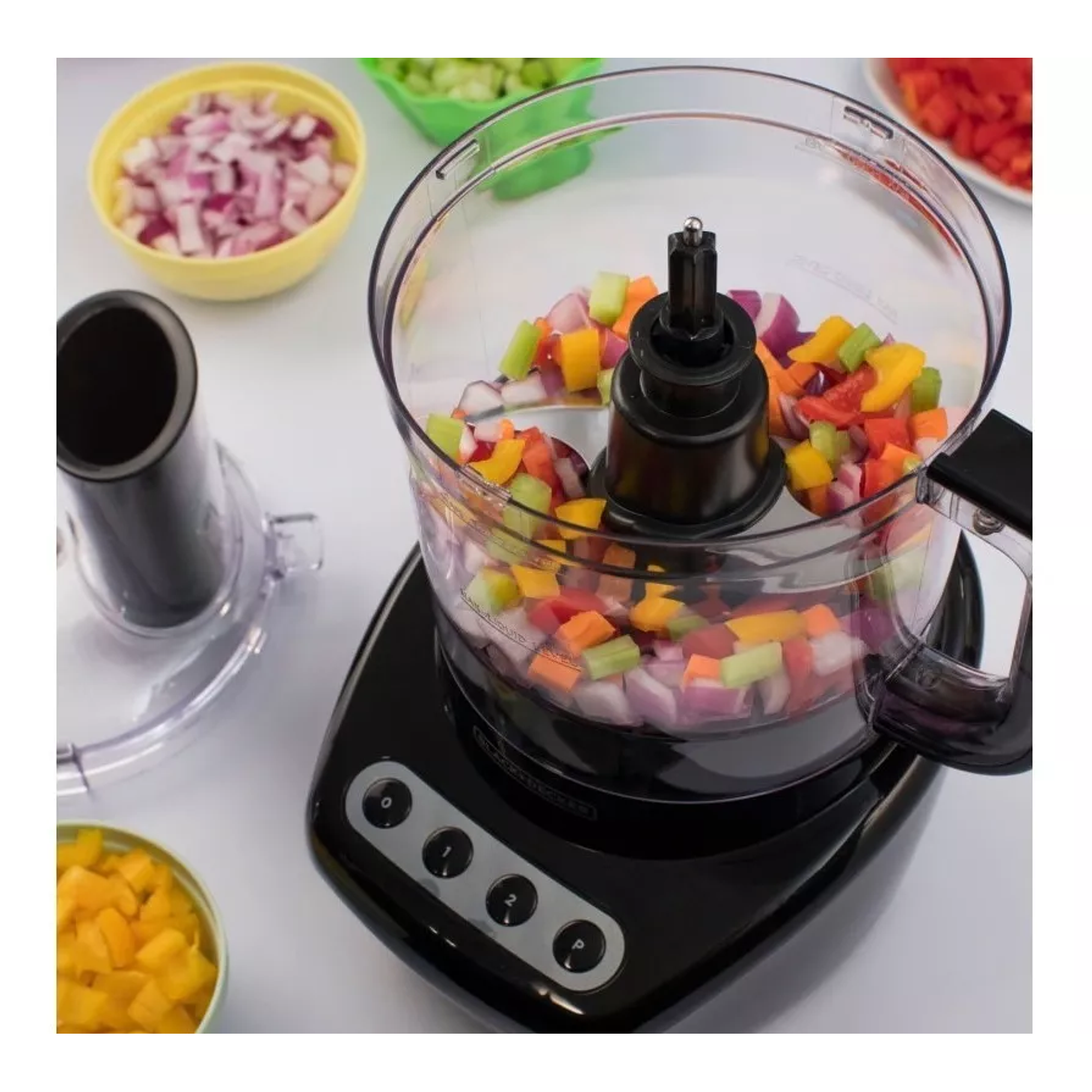 Procesadora De Alimentos Black+decker Fp4200 450w Negra 220v 3