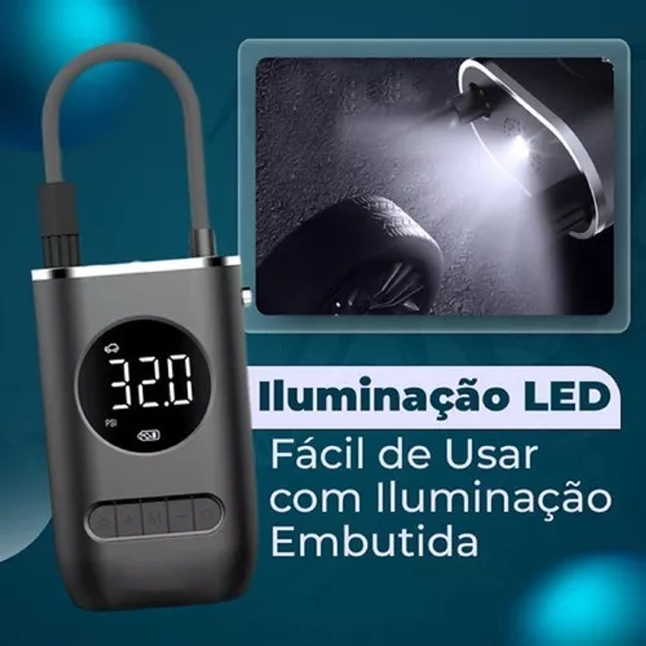 Compresor Inalámbrico Digital Neumático Bici 6