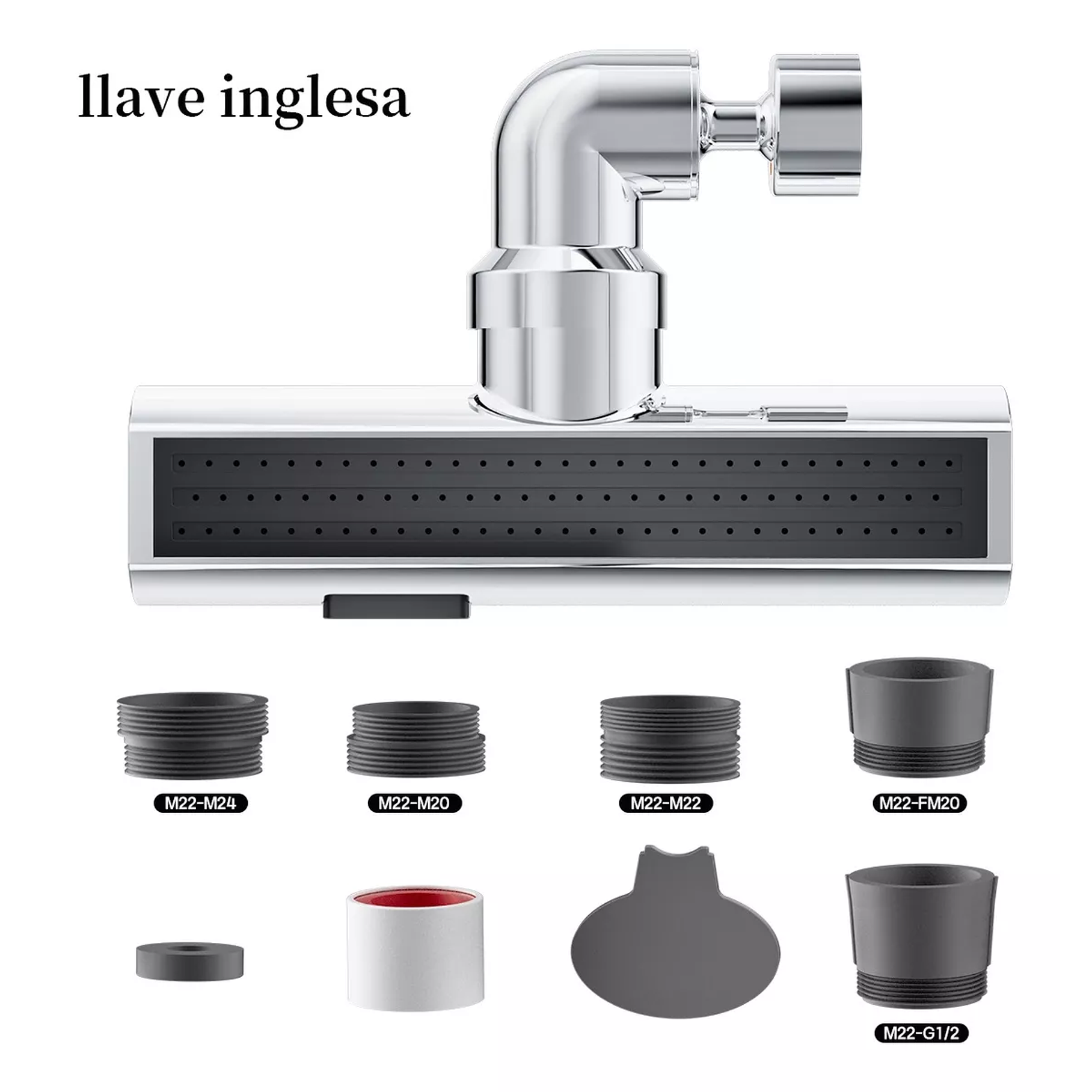 Extensor Llave Grifo Lavaplatos - Alta Presion 360° 4 Modos 6