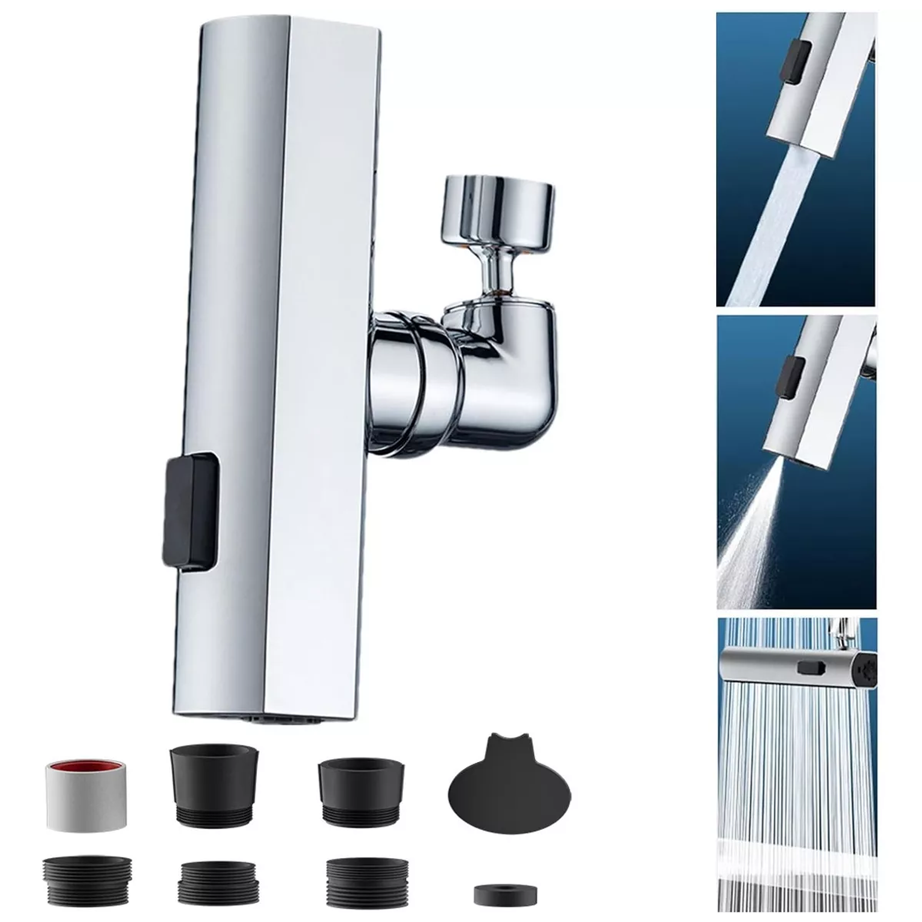 Extensor Llave Grifo Lavaplatos - Alta Presion 360° 4 Modos 1