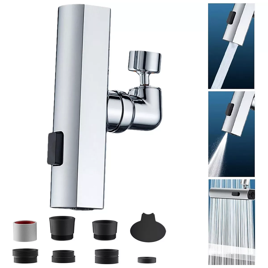 Extensor Llave Grifo Lavaplatos - Alta Presion 360° 4 Modos 1