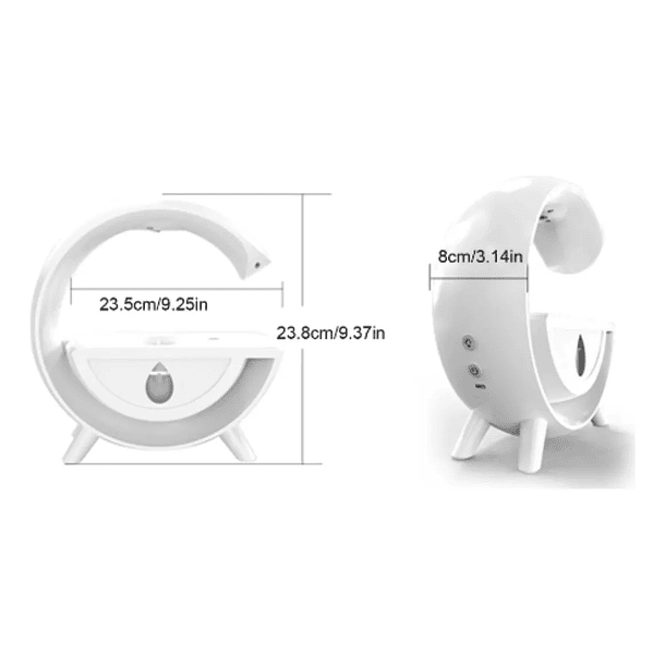 Lampara G Led Parlante Humidificador Radio Difusor Aroma 6