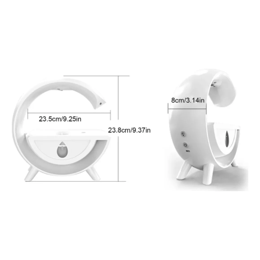 Lampara G Led Parlante Humidificador Radio Difusor Aroma 6