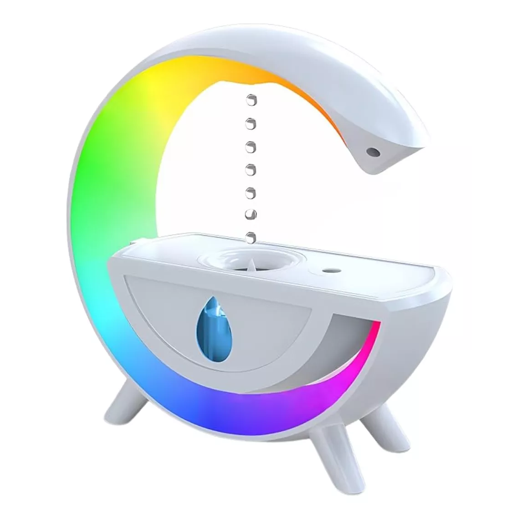 Lampara G Led Parlante Humidificador Radio Difusor Aroma 1