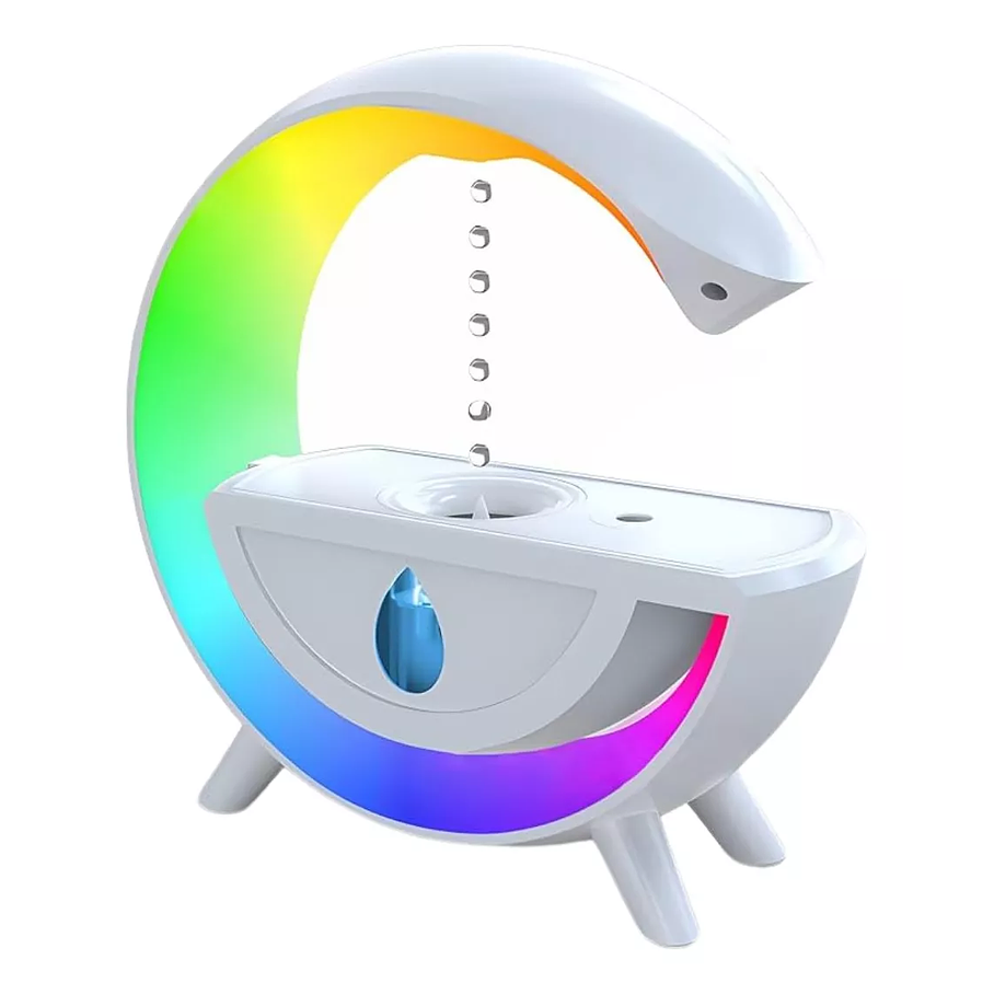 Lampara G Led Parlante Humidificador Radio Difusor Aroma 1