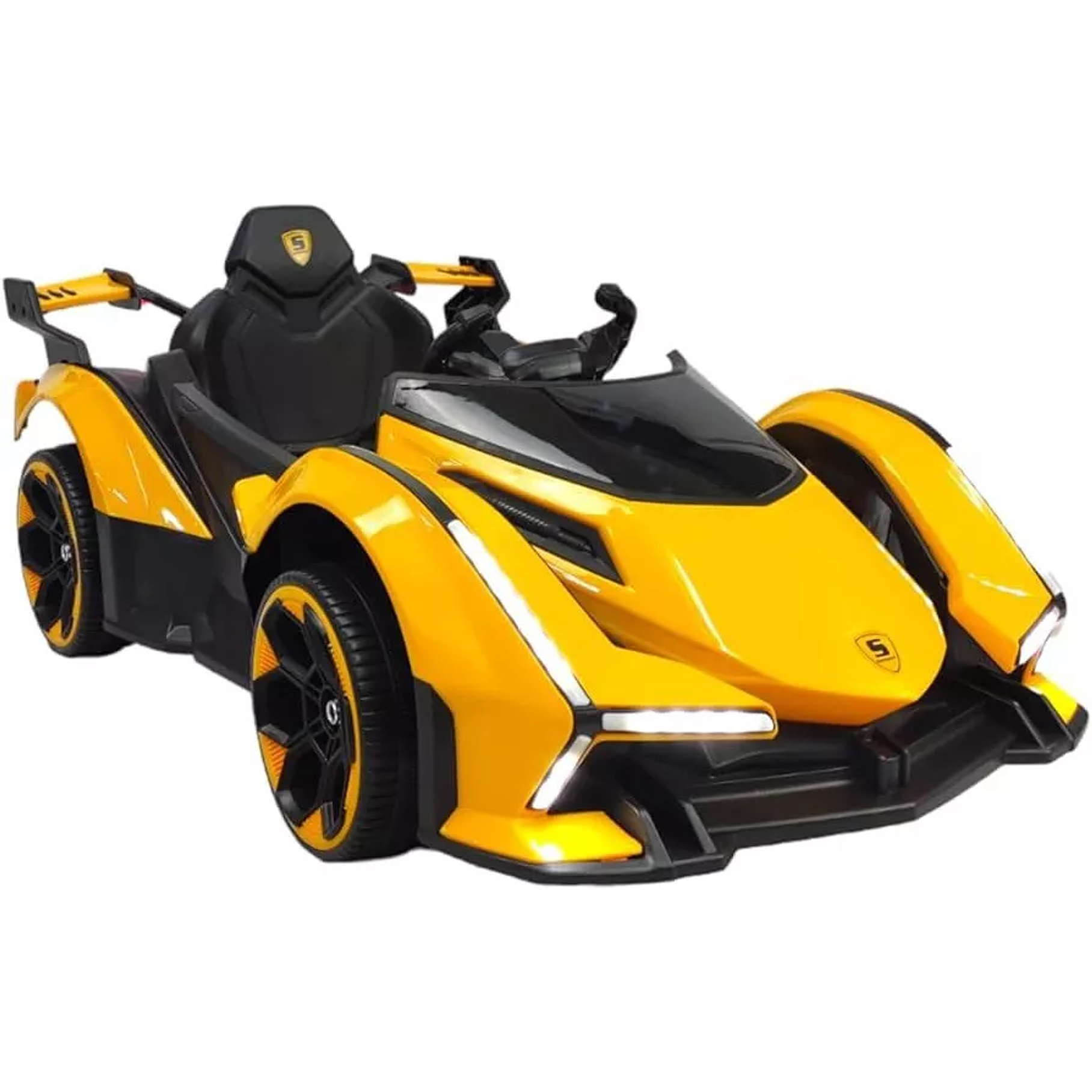 Carro Montable Eléctrico Lamborghini C/remoto Niños Navidad Color Amarillo 1