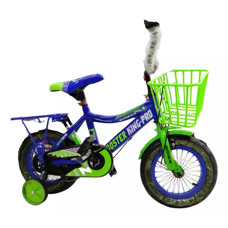 Bicicleta Niños Paseo Booster King Aro 12 Ruedas De Ayuda 1