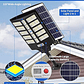 Pack 2 Foco Solar Posta 1200W Para Calles Al Aire Libre, Patios, Garajes, Campos Deportivos, Estacionamientos - Miniatura 3