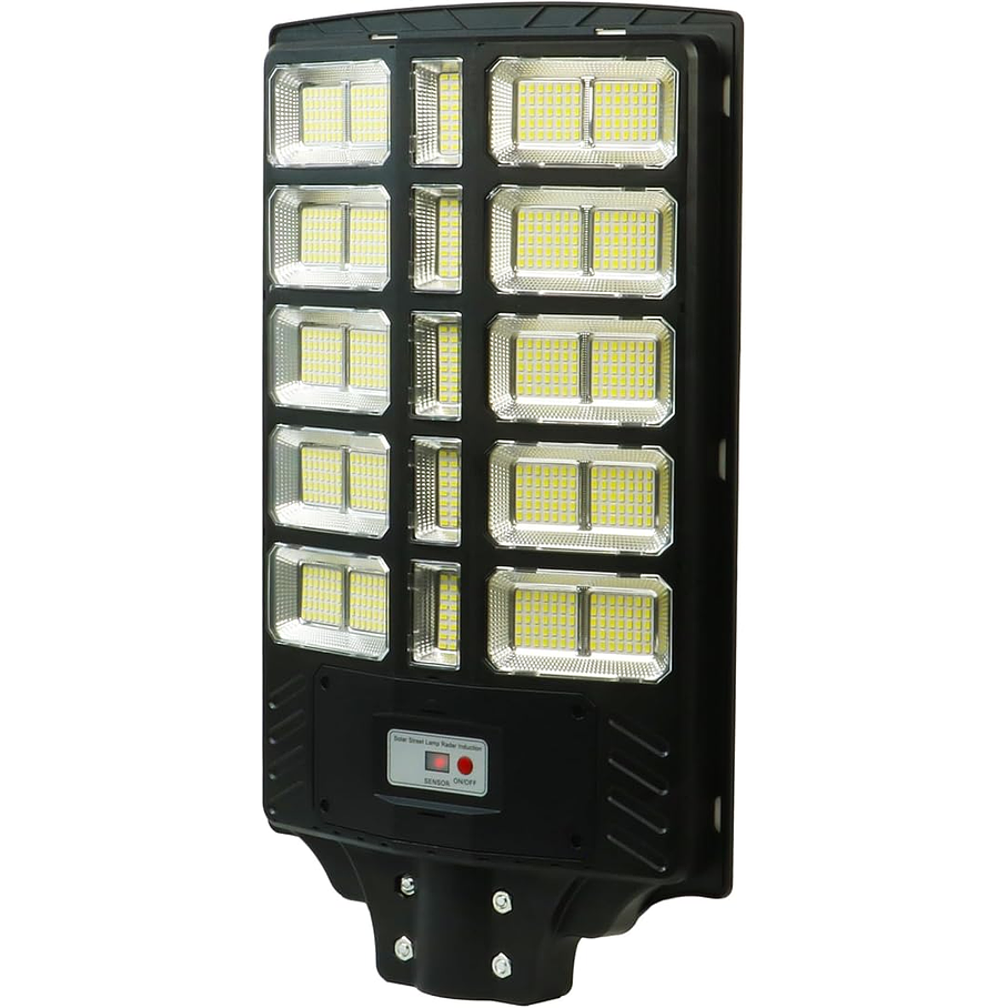 Pack 2 Foco Solar Posta 1200W Para Calles Al Aire Libre, Patios, Garajes, Campos Deportivos, Estacionamientos 7