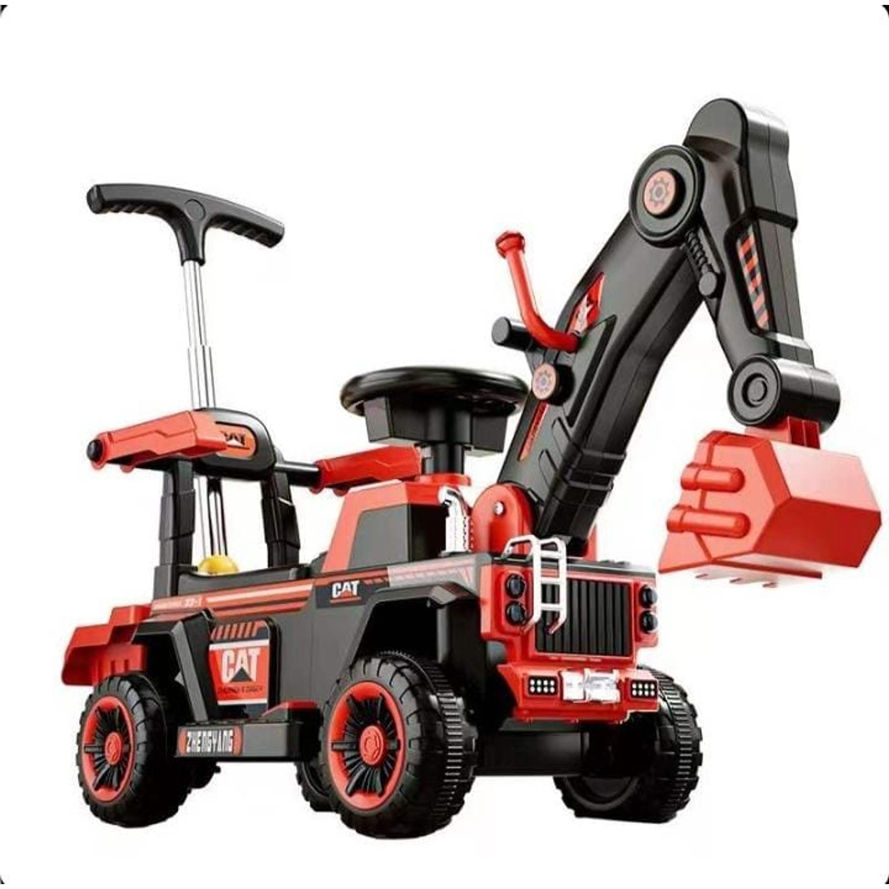 Corre Pasillo Excavadora Eléctrica Montable Para Niños 2