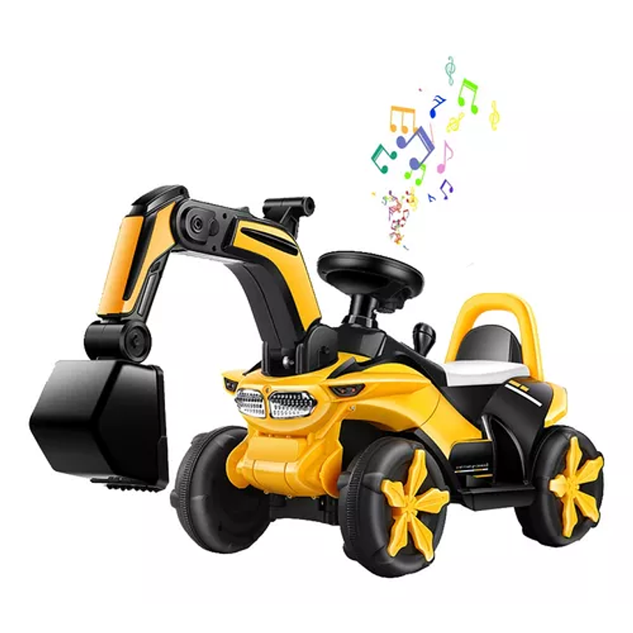 Excavadora Eléctrica Montable Con Música Y Luces Para Niños  1