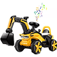 Excavadora Eléctrica Montable Con Música Y Luces Para Niños  - Miniatura 1
