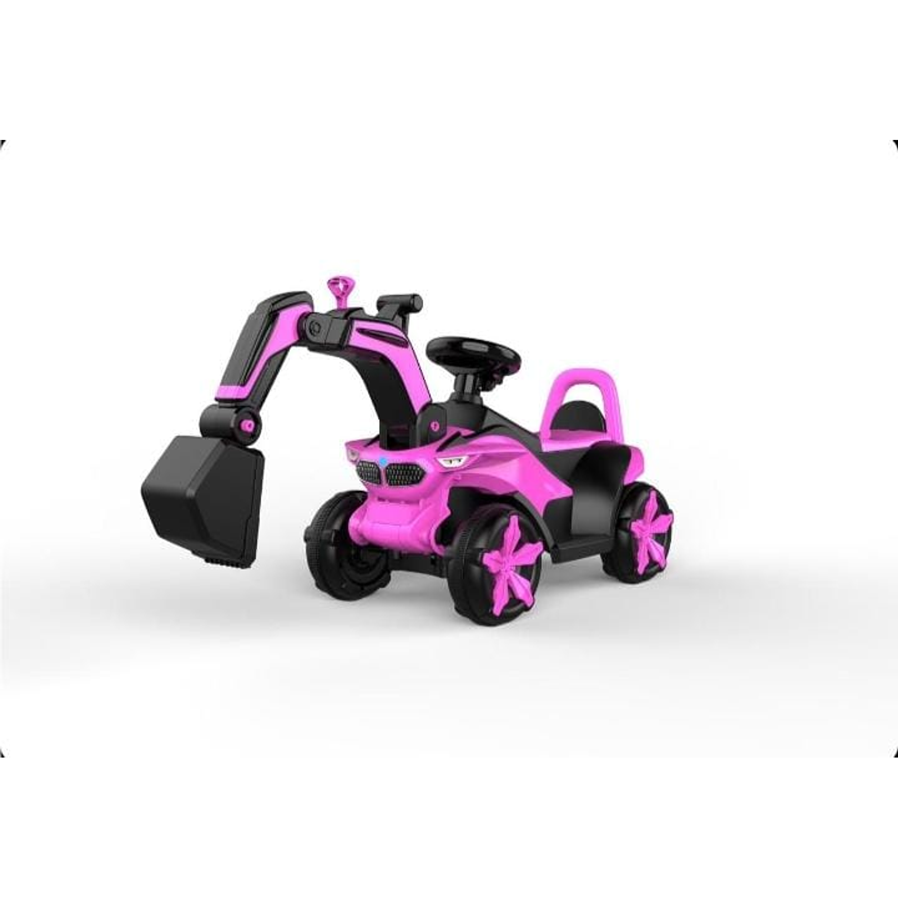 Excavadora Eléctrica Montable Con Música Y Luces Para Niños  2