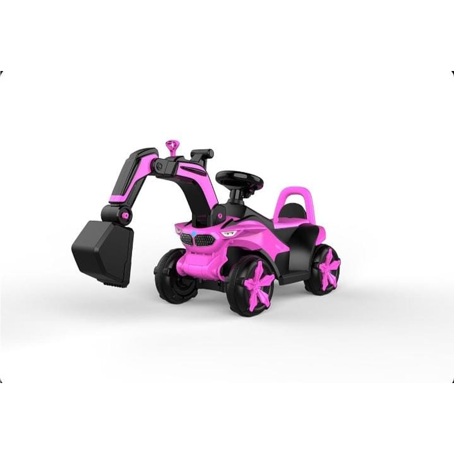 Excavadora Eléctrica Montable Con Música Y Luces Para Niños  2
