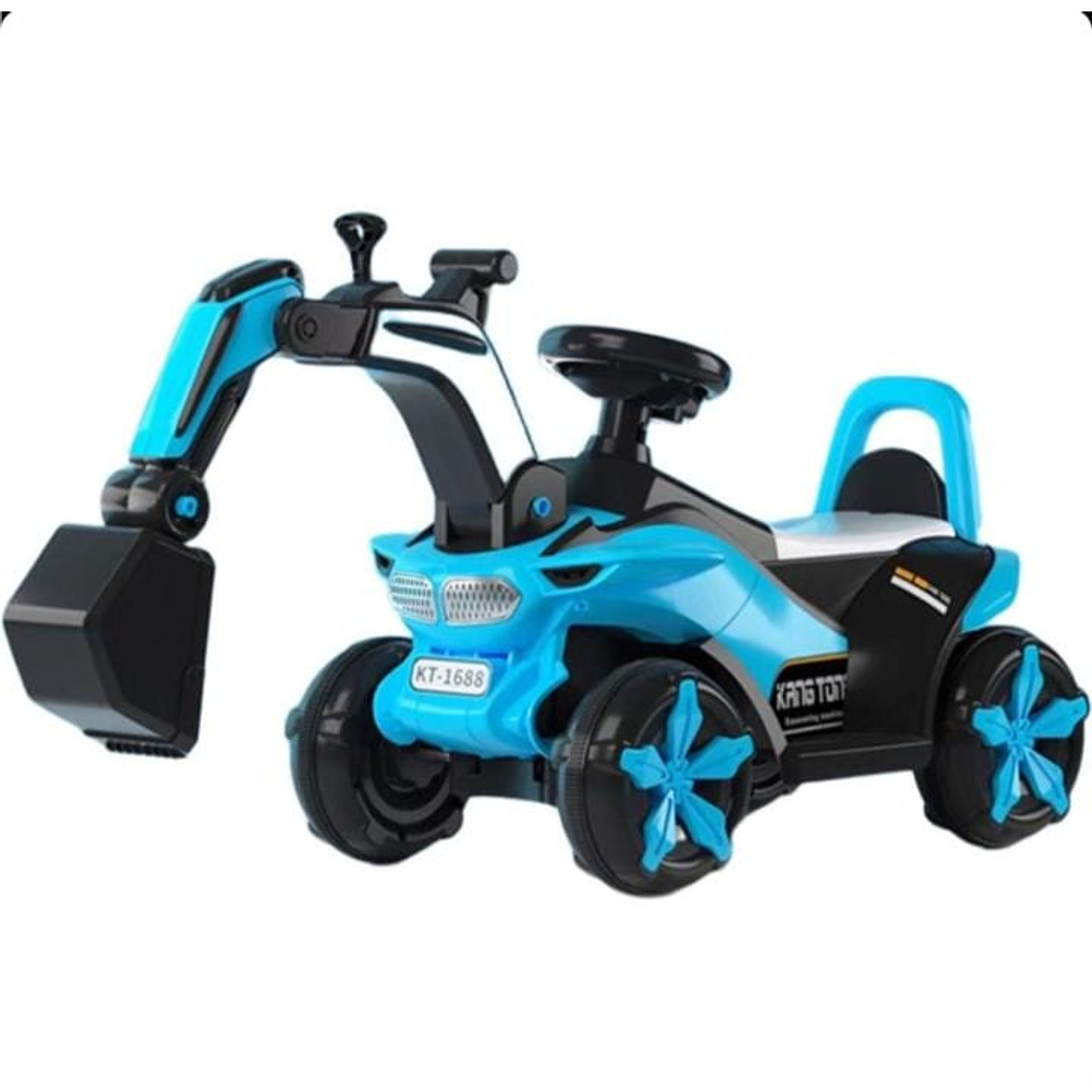 Excavadora Eléctrica Montable Con Música Y Luces Para Niños  3