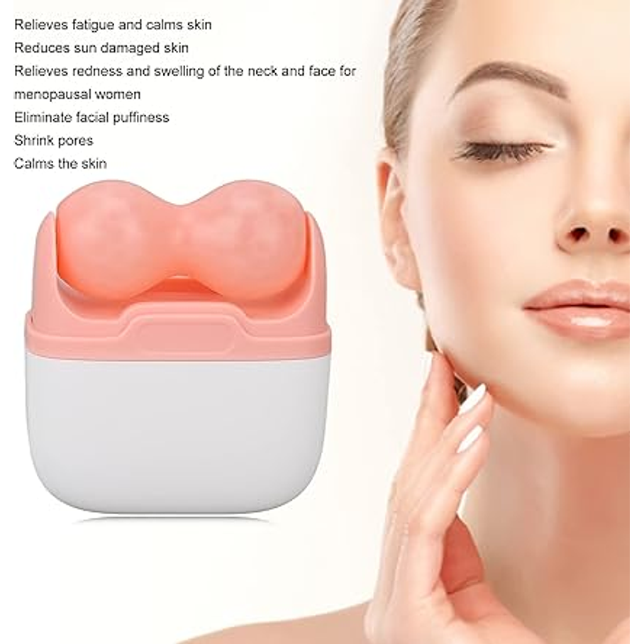 Rodillo De Hielo 2 En 1 Masajeador Rostro Cuerpo Ojos 3