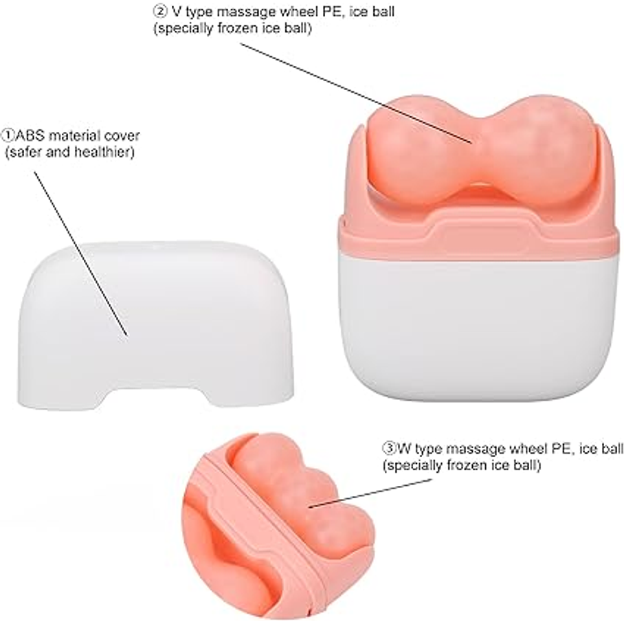 Rodillo De Hielo 2 En 1 Masajeador Rostro Cuerpo Ojos 5