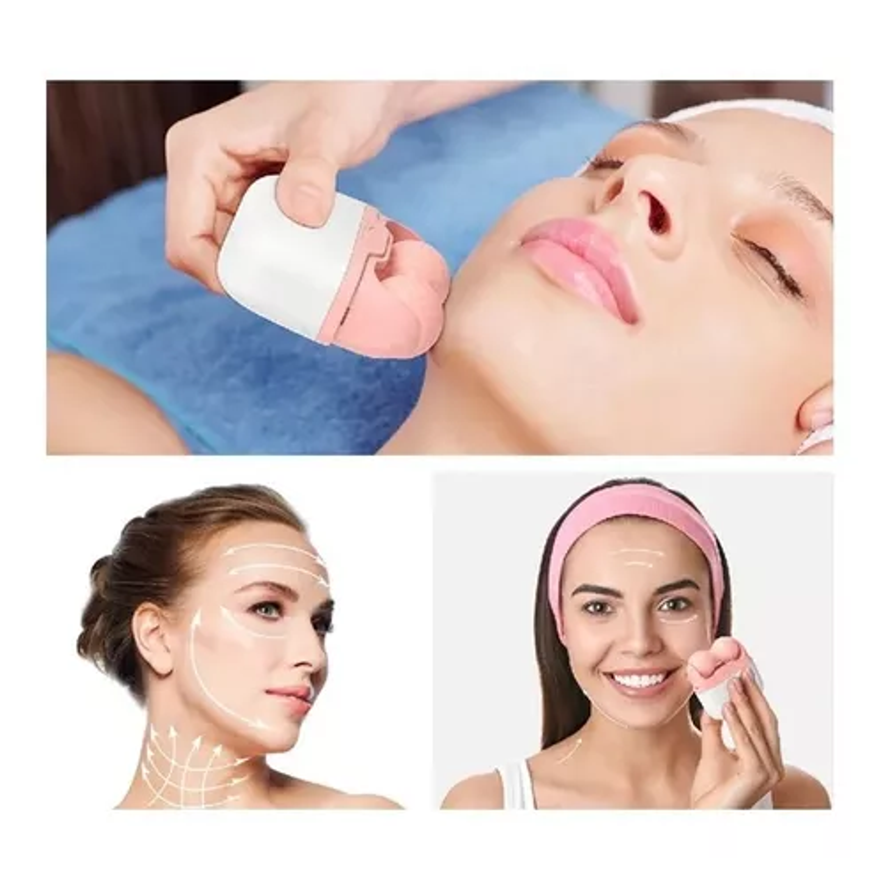 Rodillo De Hielo 2 En 1 Masajeador Rostro Cuerpo Ojos 7