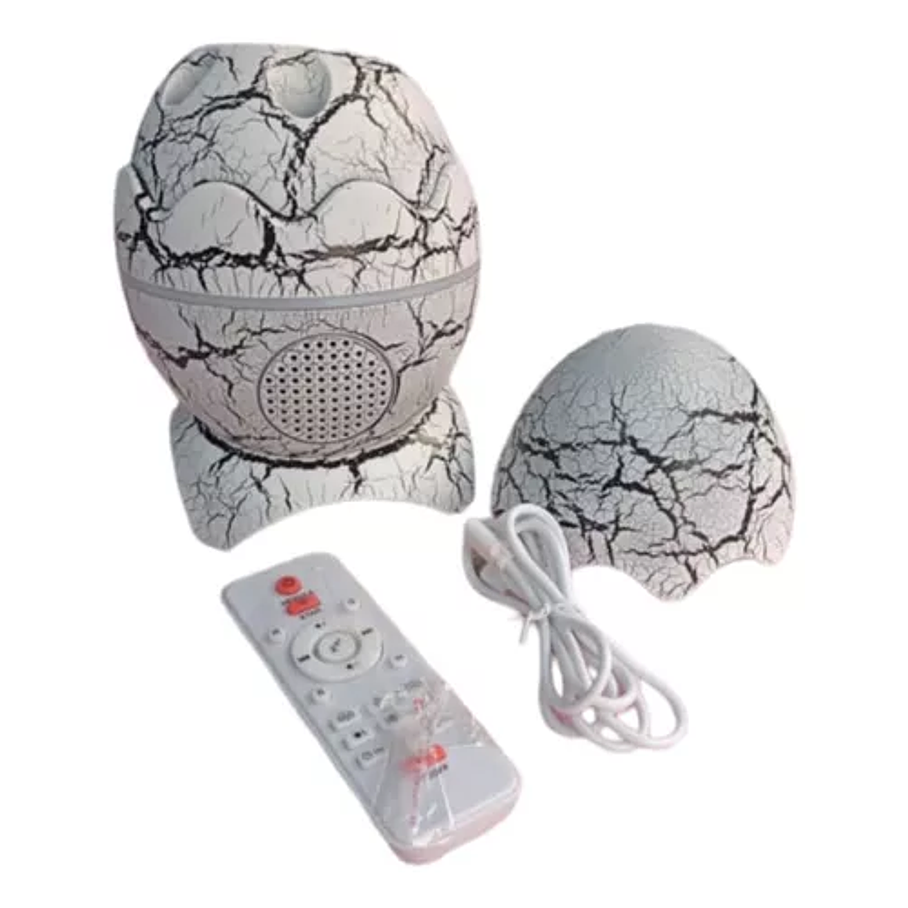 Lámpara De Nocturna Proyector De Huevo Dinosaurio Bluetooth 3