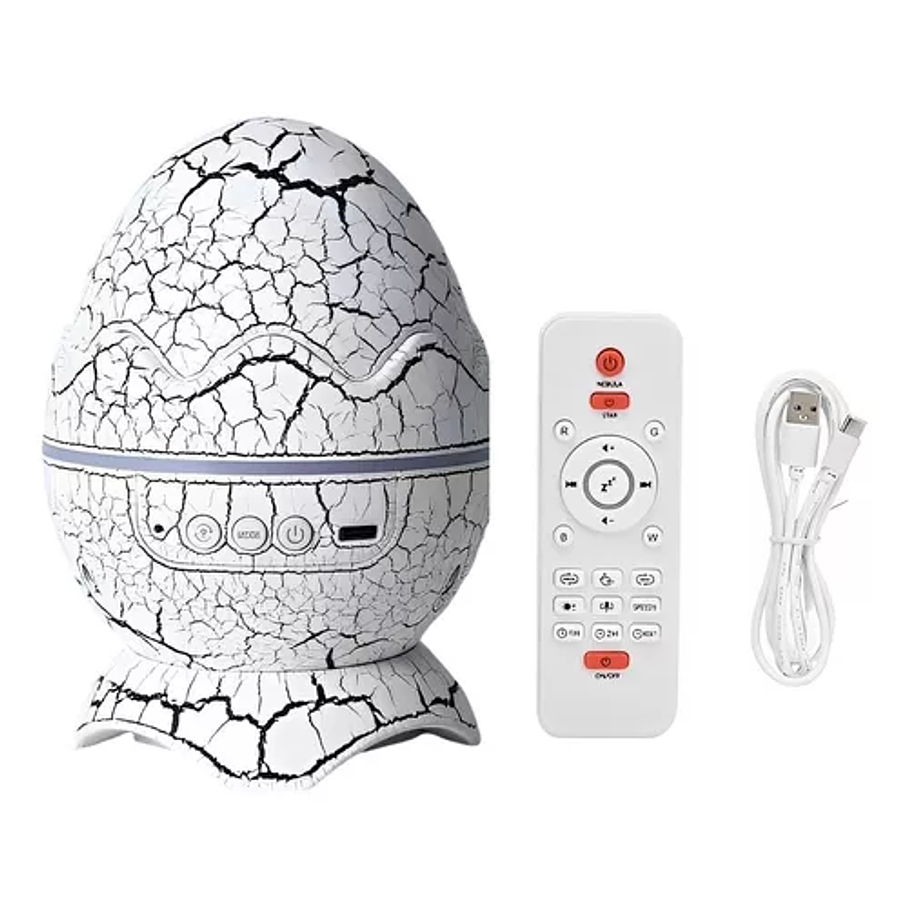 Lámpara De Nocturna Proyector De Huevo Dinosaurio Bluetooth 1