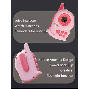 Pack 2 Walkie Talkie Niños De Dinosaurio