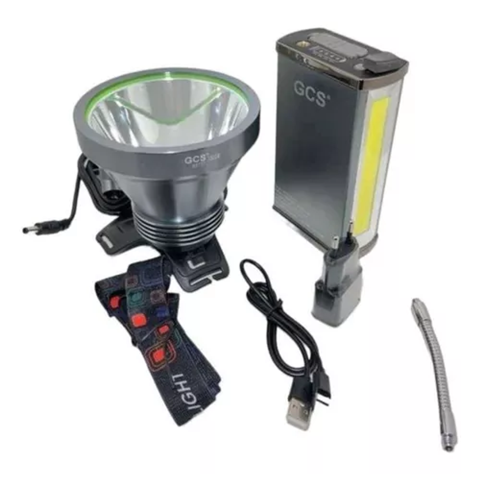 Foco Minero Caza Con Lámpara 1200w Luz Blanca Largo Alcance 2