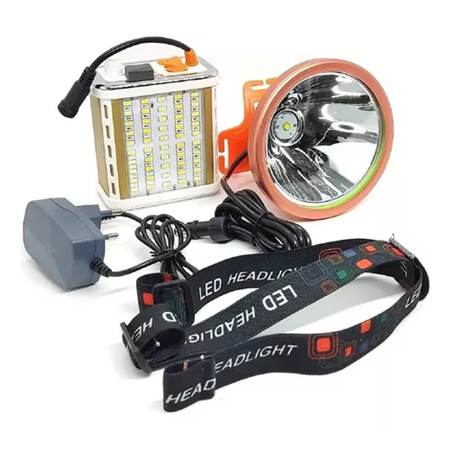 Foco Minero Recargable Led 800w 2