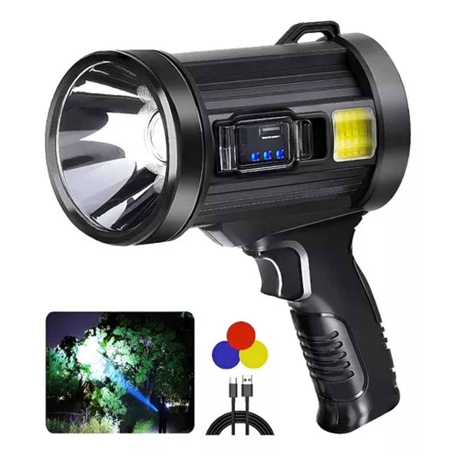 Linterna Led Potente Recargable Camping Lampara Solares 1