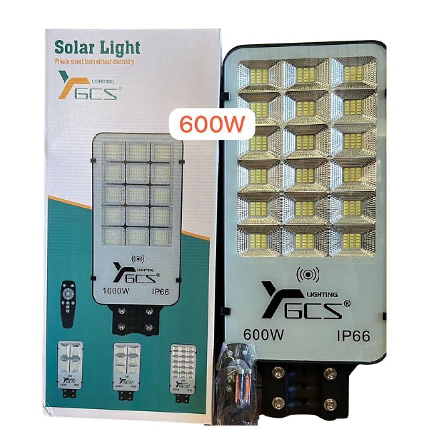 Lámpara De Panel Solar 600w Para Exterior Con Fotocelda 1