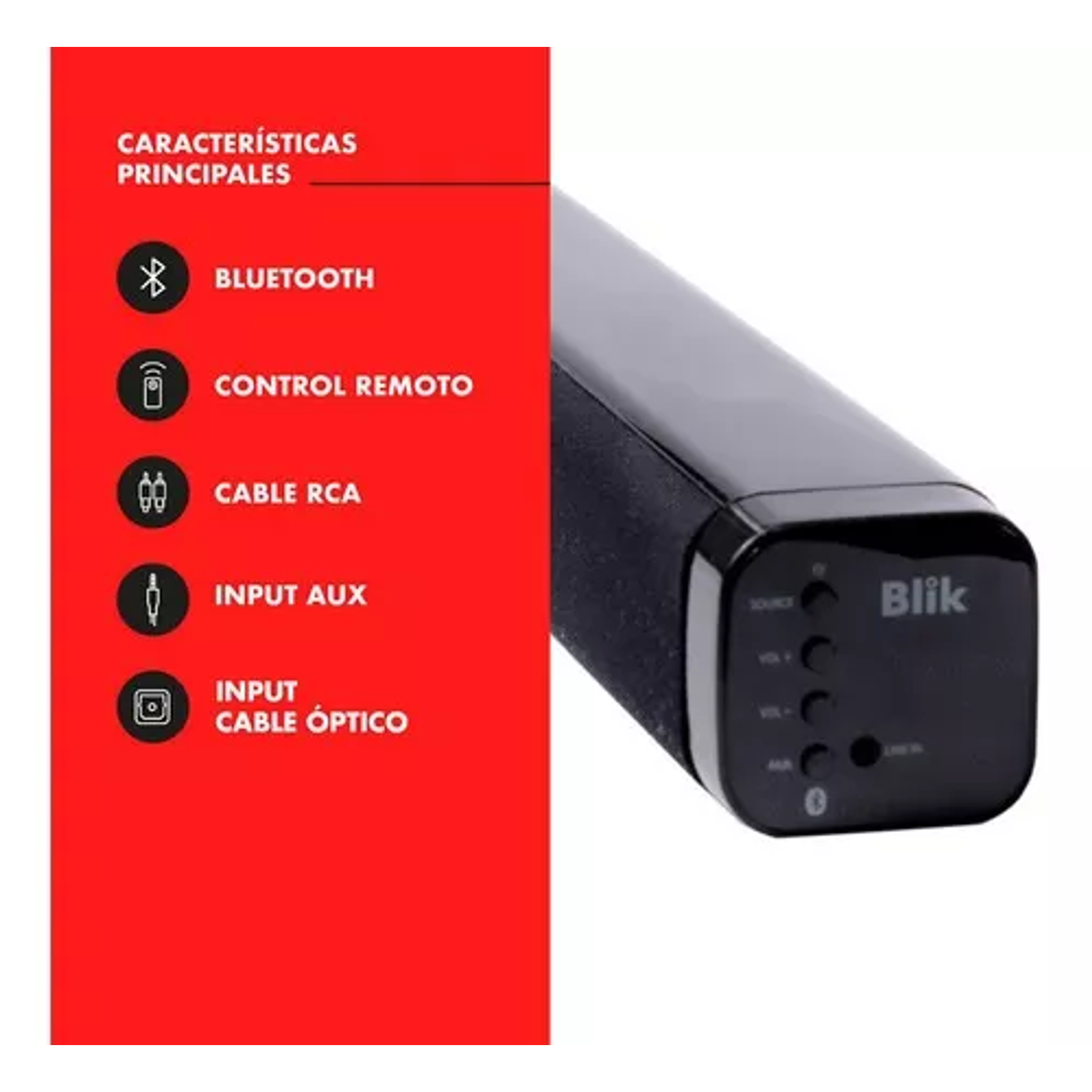 Barra De Sonido Bluetooth Blik Surreal 2.0 7