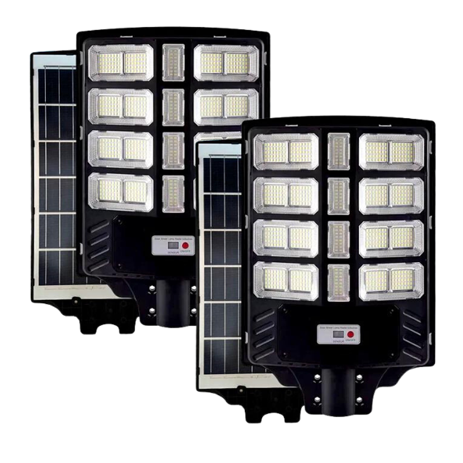 Pack 2 Foco solar Postas de calle de 600W Para Exteriores 1