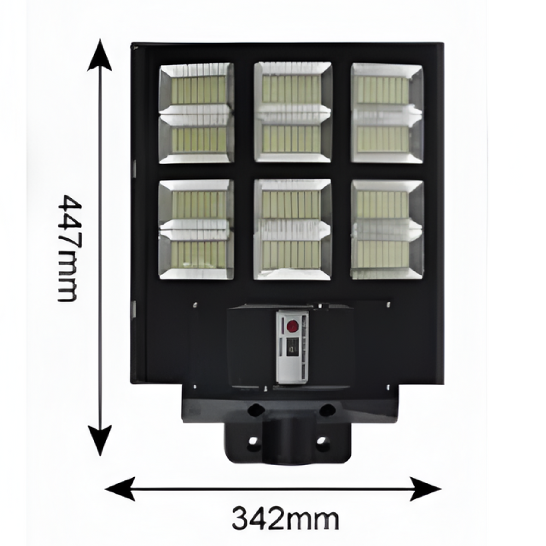 Pack 2 Foco Solar Posta 1200W Para Calles Al Aire Libre, Patios, Garajes,  2