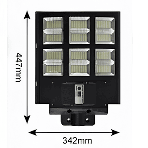 Pack 2 Foco Solar Posta 1200W Para Calles Al Aire Libre, Patios, Garajes, 