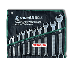 Juego De 10 Llaves Combinadas Métricas Estándar Desde la 8 a la 24MM De Doble Uso