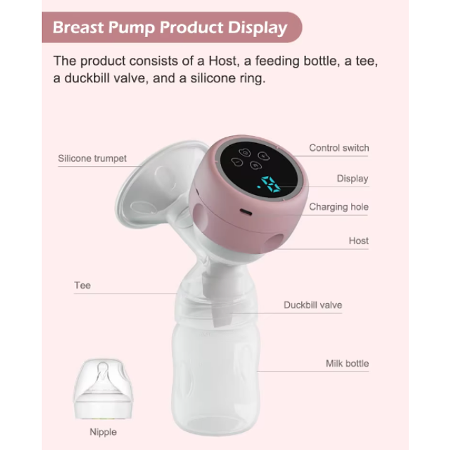 Extractor de Leche Digital Succión  9