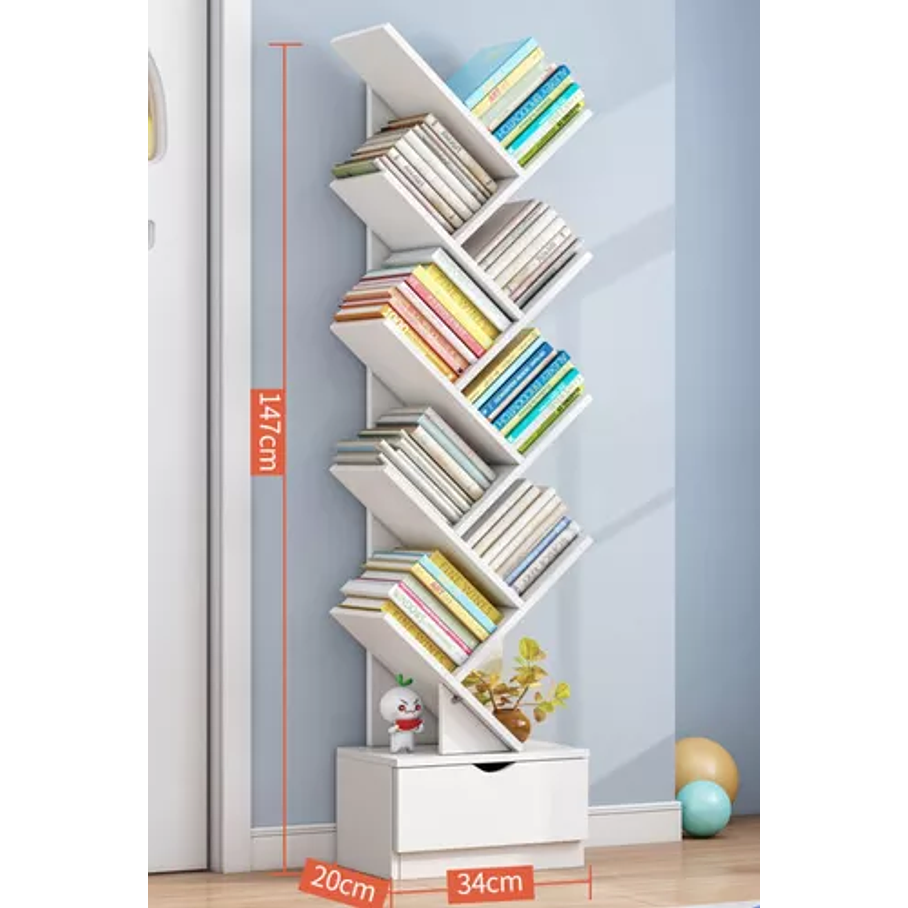 Biblioteca Librero De Arbol Organizador De Libros 3