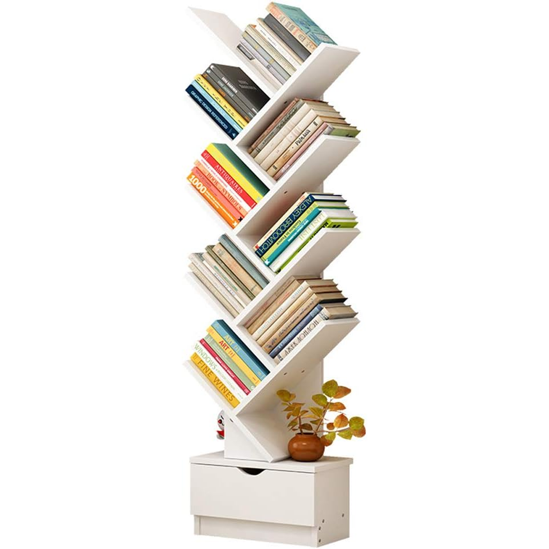 Biblioteca Librero De Arbol Organizador De Libros 1