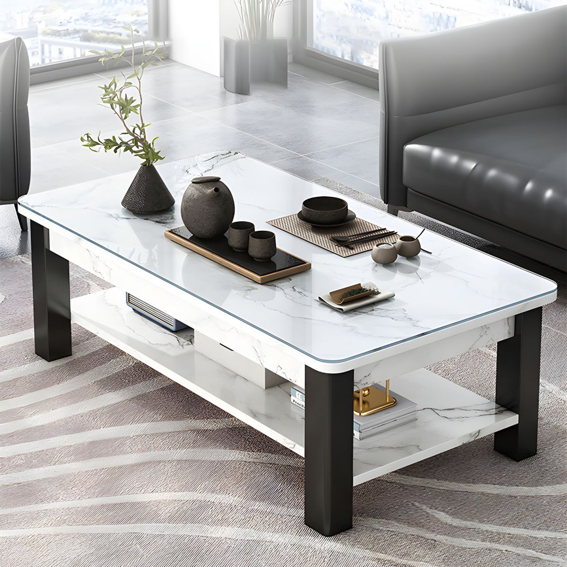 Mesa De Centro Living Sala De Estar Moderna Y Elegante 2