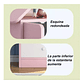 Organizador Infantil Castillo Rosa Librero Multifuncional - Miniatura 5